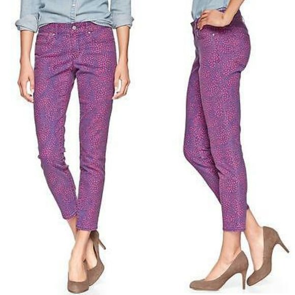 GAP 1969 Always Skinny Animal Print Ankle 30 - Picture 2 of 8